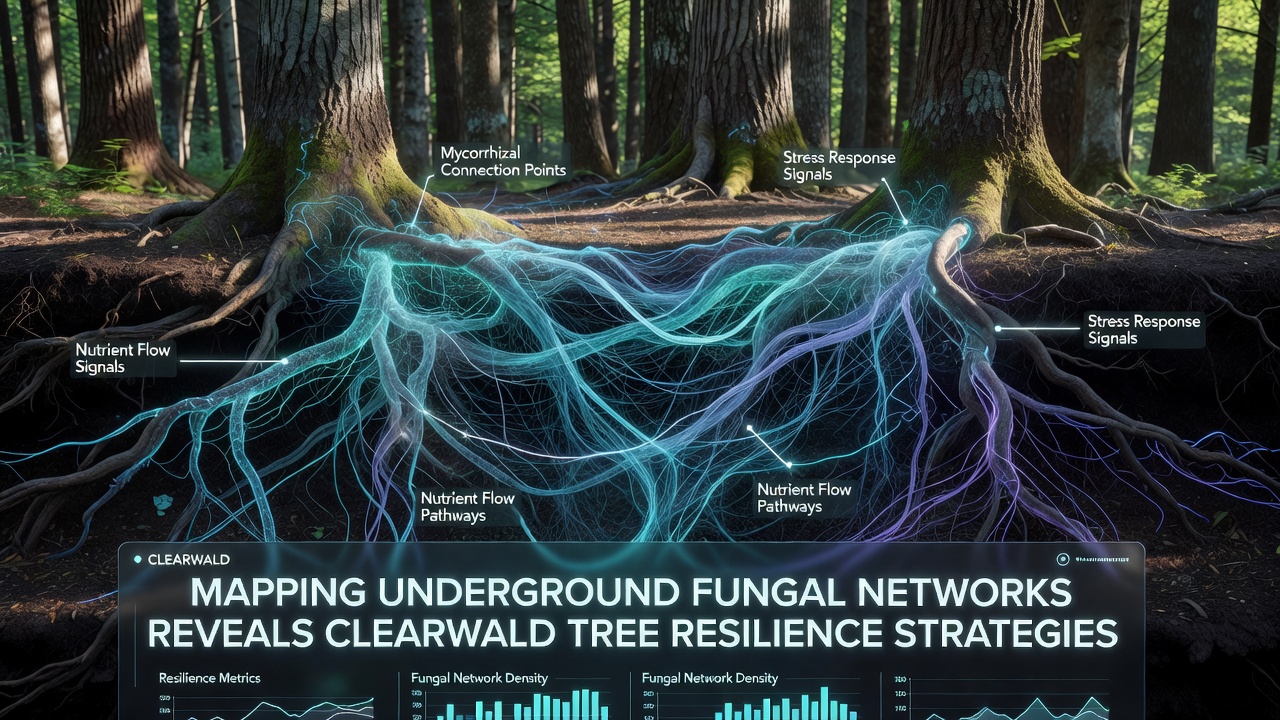 Close-up view of soil core samples illustrating fungal hyphae strands attached to tree roots